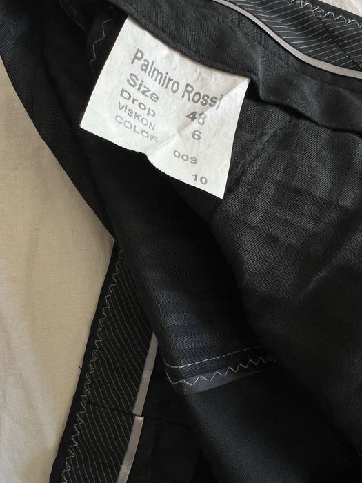 Costum Elegant Negru Palmiro Rossi, 2 Piese (Sacou & Pantaloni) - Măsura 48 (Drop 6)