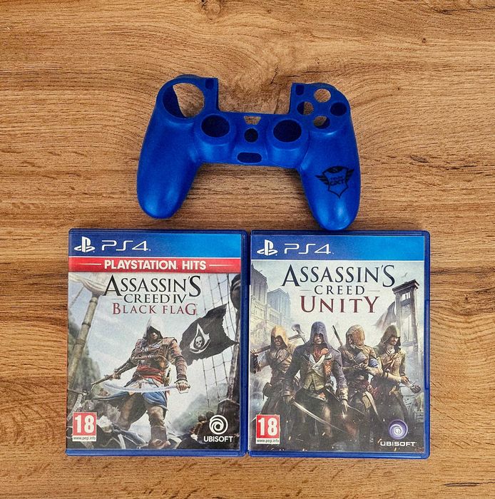 PS4 игри Assassin's Creed + силиконов калъф за контролер