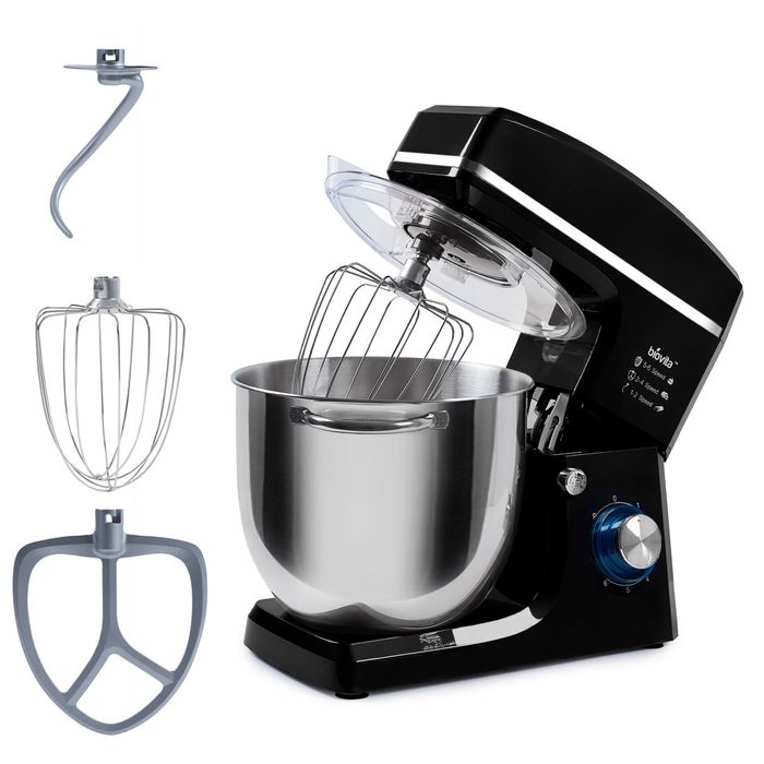 Mixer cu bol din inox 10 L negru Biovita