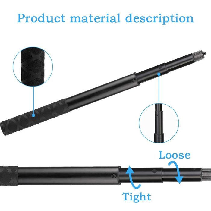 Set prindere bicicleta motocicleta stick + clema Insta360 X3 X4 X5