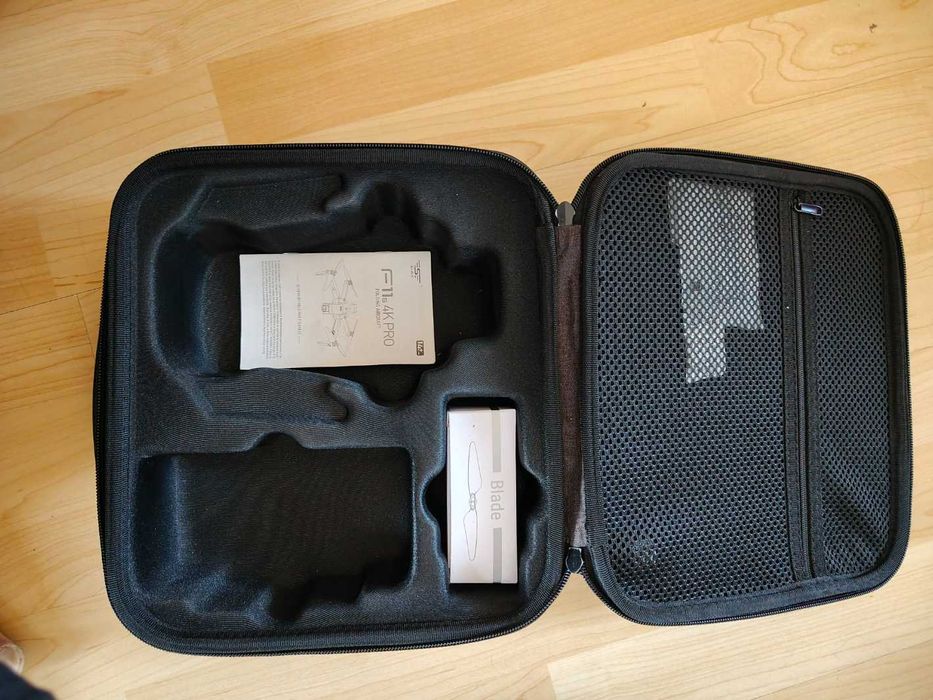 SJRC F11S 4K Pro дрон + калъф, резервни перки и 64GB карта