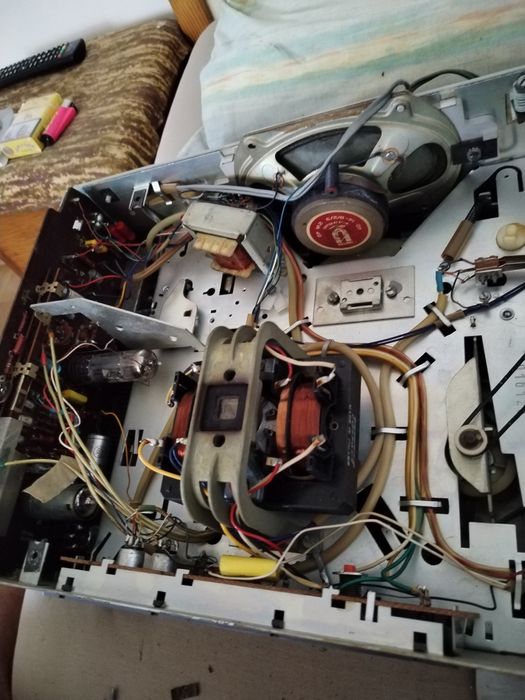 Magnetofon Unitra zk140 pe lămpi