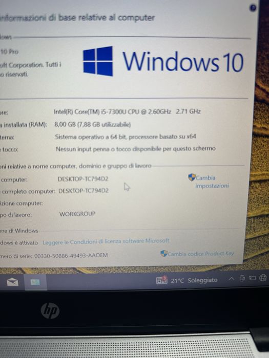 Vand laptop hp elitebook 840 g4 i5 7200 8gb ssd 256gb full hd