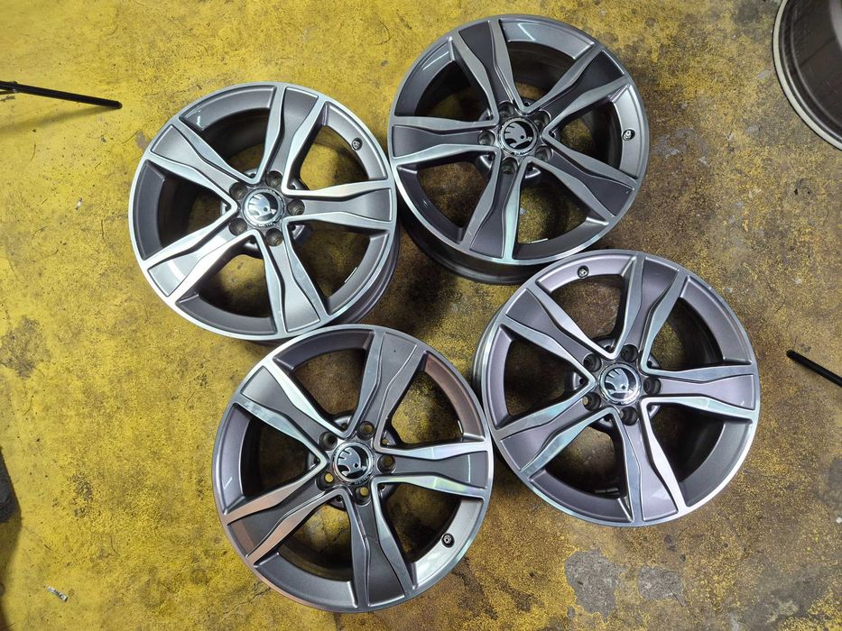 4 Jante Aliaj 5x112 17'' OE VW Golf Passat Touran Sharan Tiguan T-Roc Caddy Scirocco / Skoda Octavia Superb Yeti Karoq Kodiaq