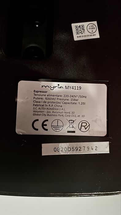 Espressor manual myria