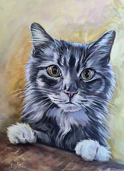 Портрет на домашен любимец по снимка 60лв.