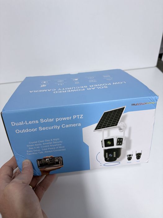 Camera de supraveghere 4G panou solar 6MP MicroSD 64Gb