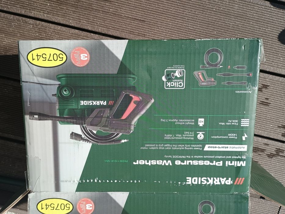 Aparat de spălat sub presiune Parkside PHDM 110 A1 mini, nou