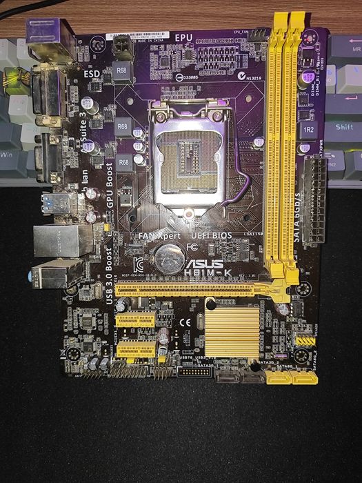 ASUS H81M-K — рабочая материнская плата LGA1150 (DDR3)