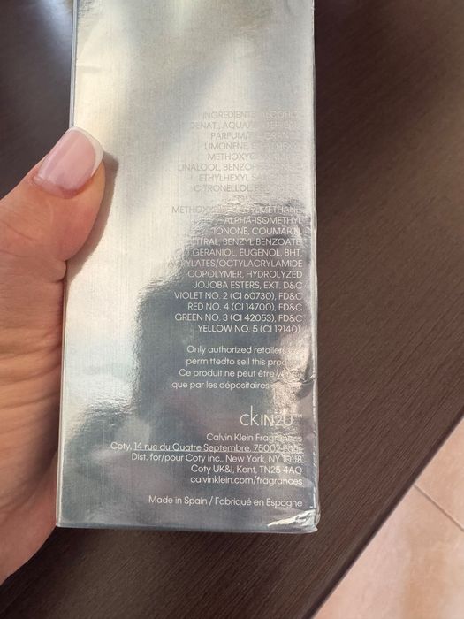 Parfum bărbați nou CK in 2U 100 ml