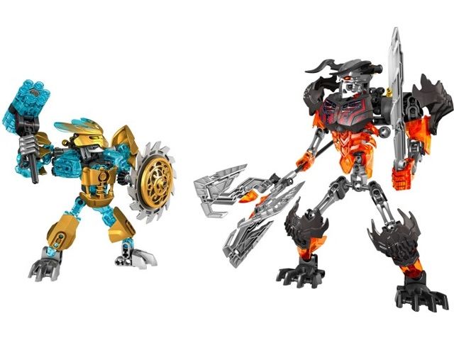 Mask Maker vs. Skull Grinder Lego