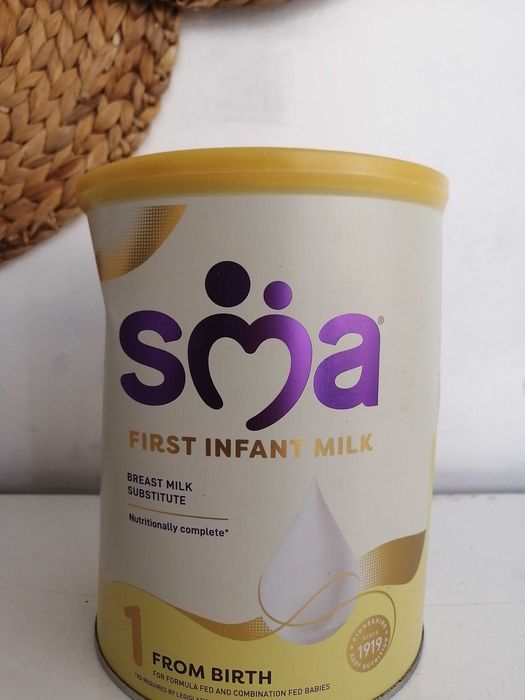 Адаптирано мляко UK SMA® First Infant Baby Milk Formula прах 800g