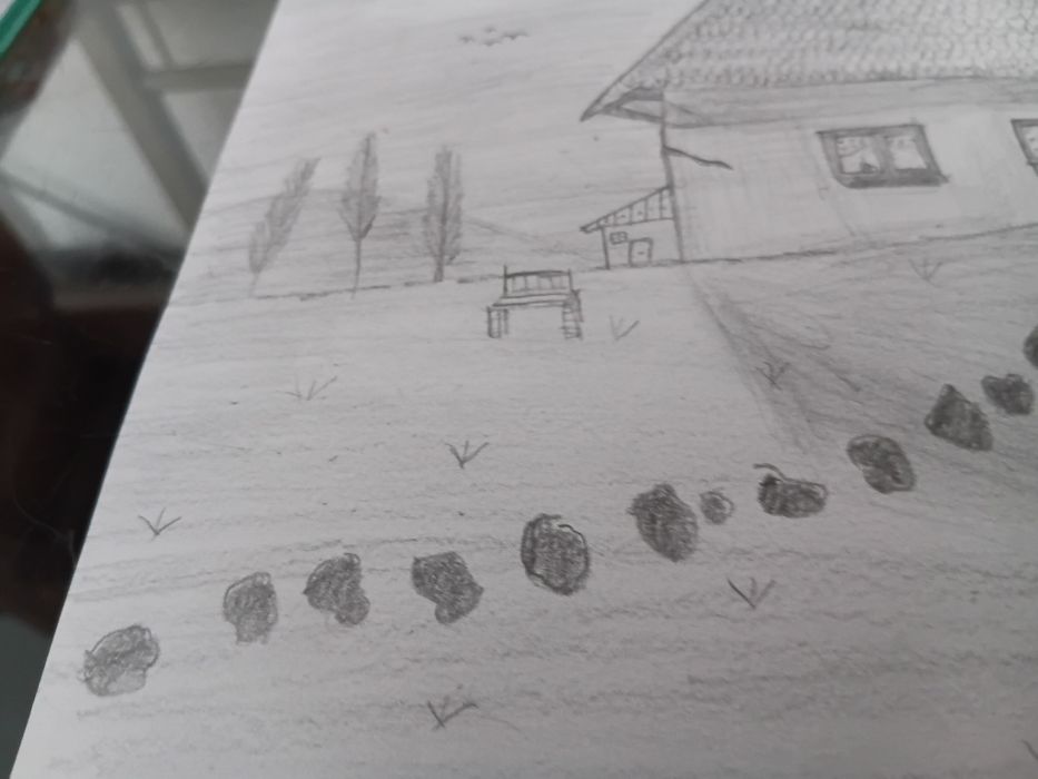 Desen de pus in ramă, editie limitata CASA COPILĂRIEI