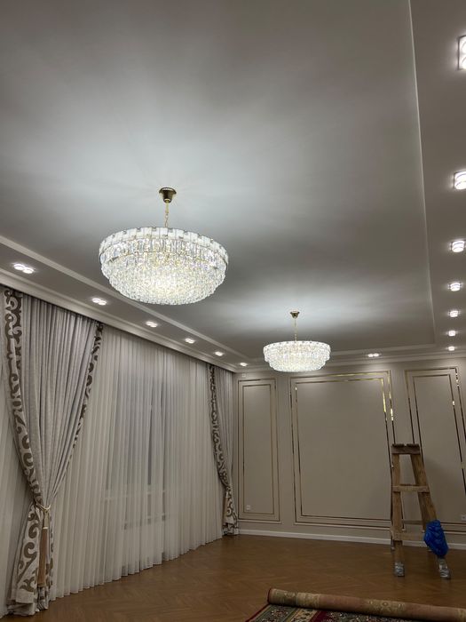 установка люстры Электрик