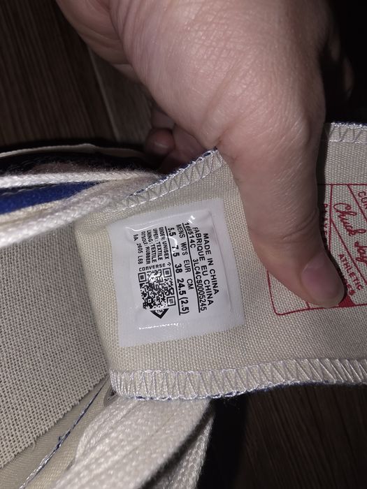 Кеды Converse синего цвета