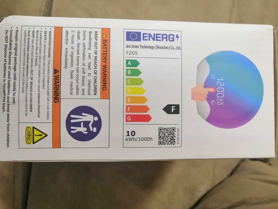 Будилник - LED лампа часовник (изгрев, бял шум, светлина, мелодии)