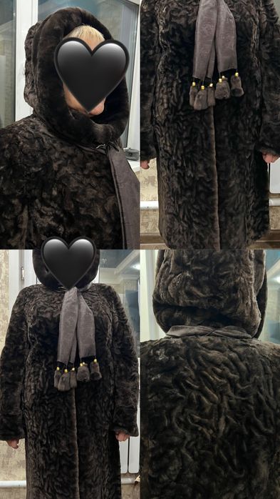 Мутоновая шуба 50-52 размера