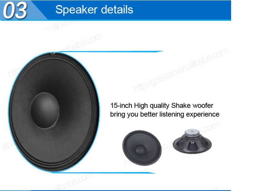 15'' Мощна караоке тонколона MBA F-15W с акумулатор, Bluetooth, FM,