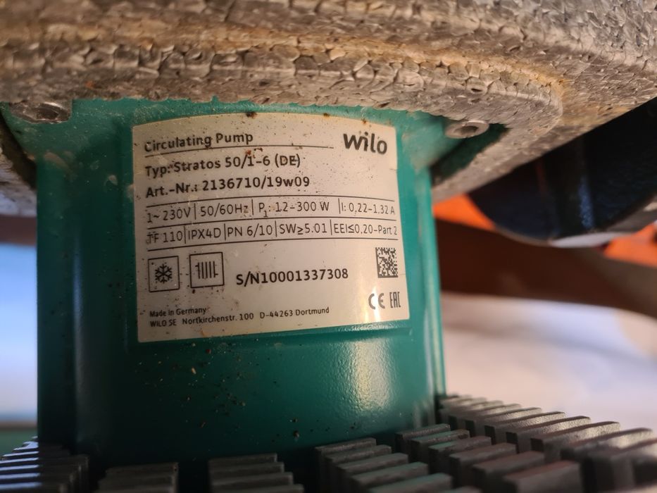 6 pompe de recirculare wilo, 1-30 mc/h