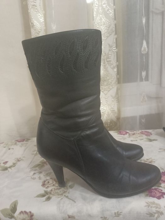 Обувь зимняя, кожаная