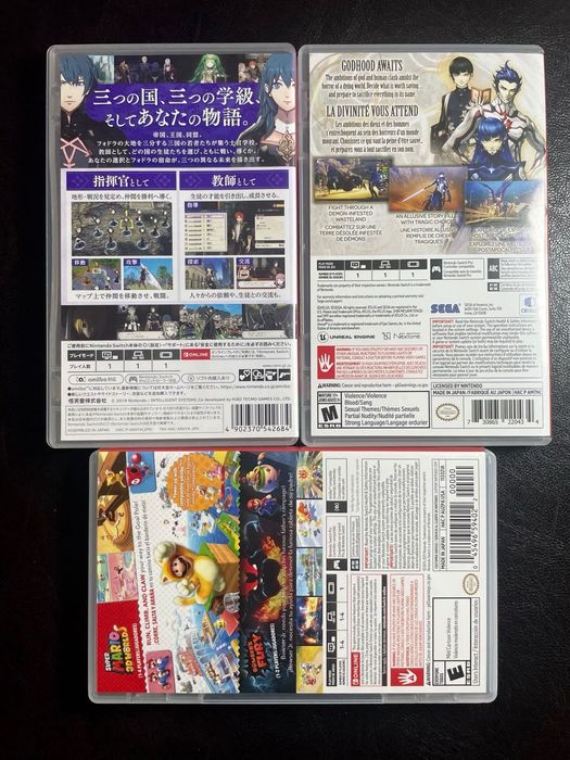 Игры Nintendo Switch (Shin Megami Tensei V, Mario, Fire Emblem)