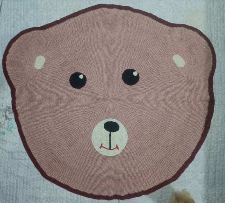 Вязаные теплые коврики