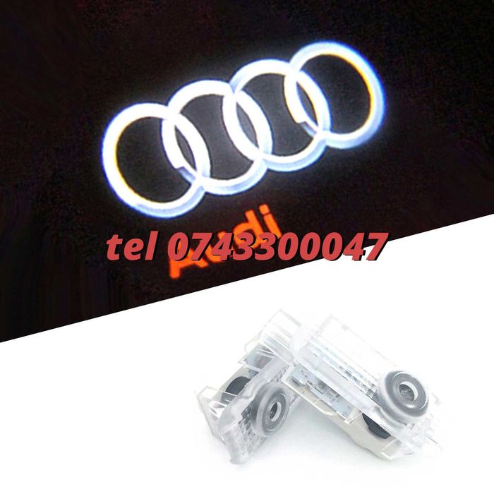 Proiectoare Logo Audi Portiera  Led Laser emblema sigla Holograma