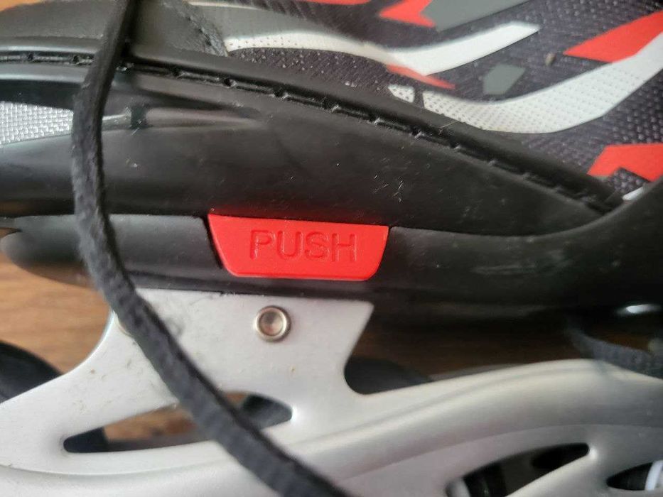 Ролики черные Rainbow