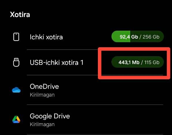 Telefon kompyuter televizor va boshqa qurilmalar uchun USB fleshkalar