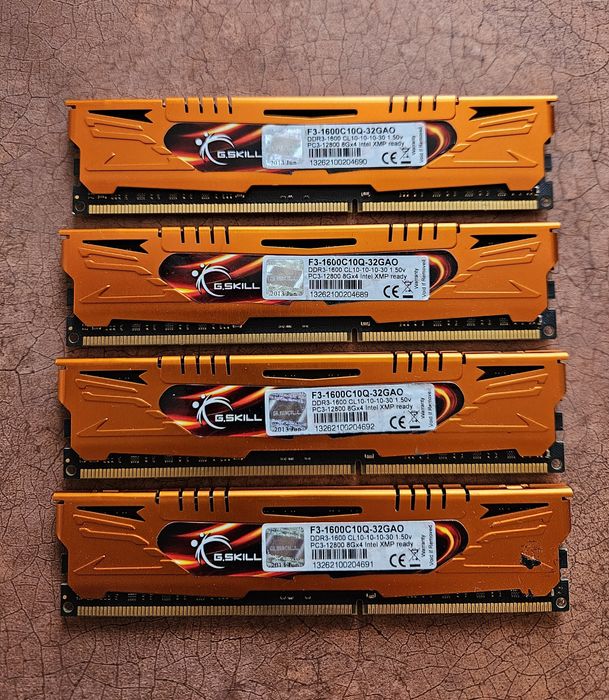 Kit memorii 32GB DDR3 1600Mhz GSkill ARES (4 x 8GB)