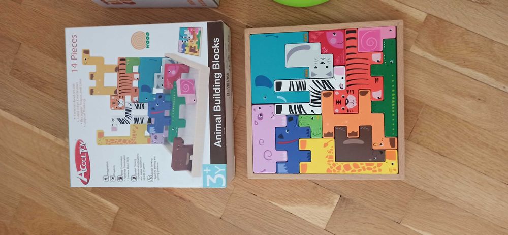 Дървен тетрис занимателна игра