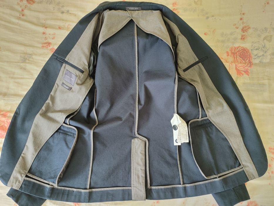 Sacou Zara Man, bărbați, mărime 48/M, bleumarin