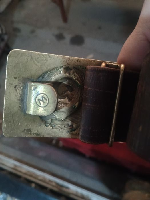 Кожаный солдатский ремень СССР