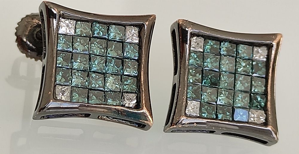 Cercei 14kdiamante naturale 4ct