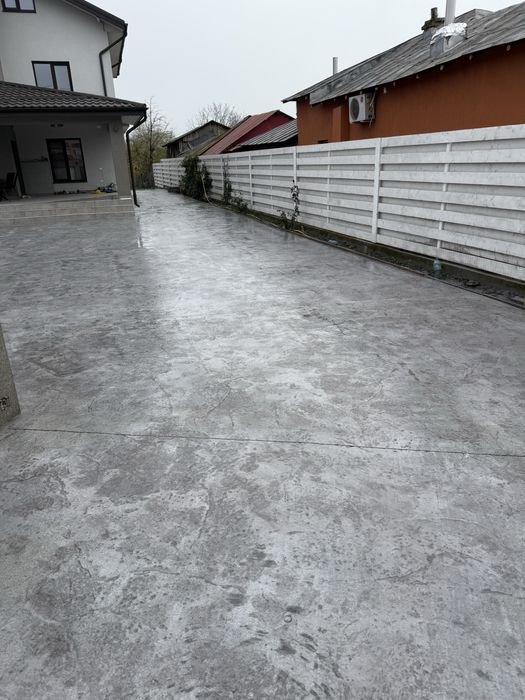 Amenajari curte,beton amprentat ,beton imprimat