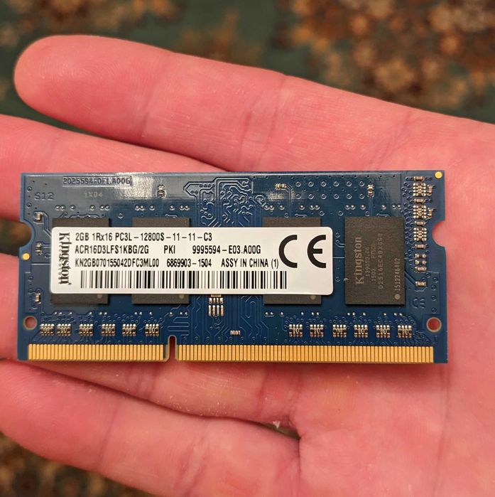 Память DDR3 2GB для ноутбука