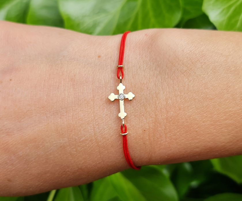 Brățară de aur galben14k cu diamante natural