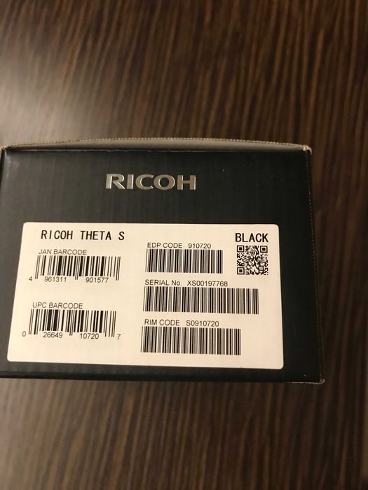 Camera digitală Ricoh Theta S 360°  Negru