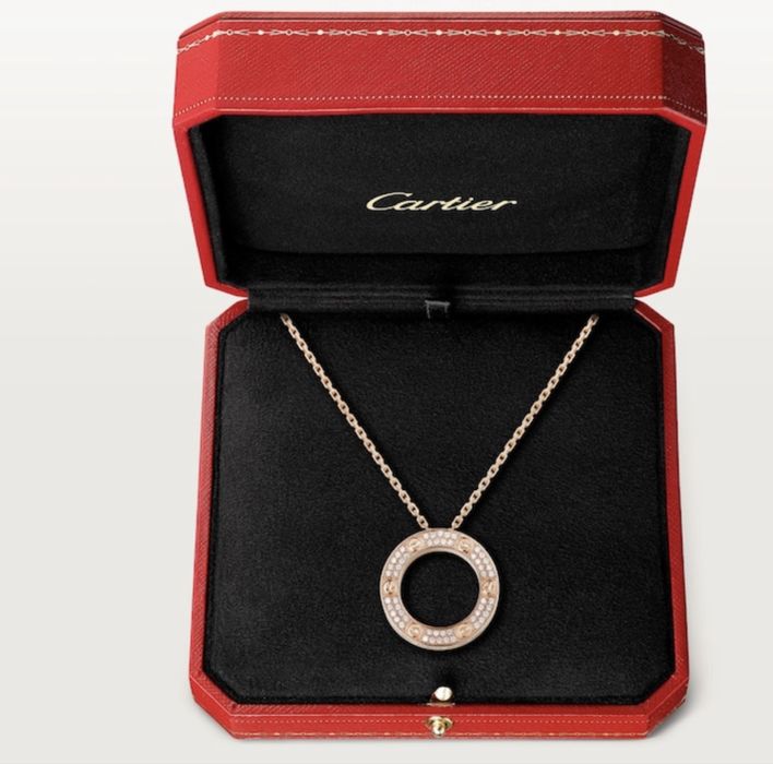 Cartier Love подвеска с бриллиантами