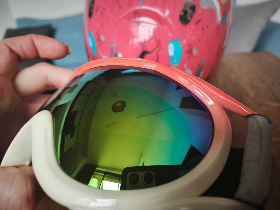 Детска ски каска ROXY + ски очила 54см (5–8г) комплект