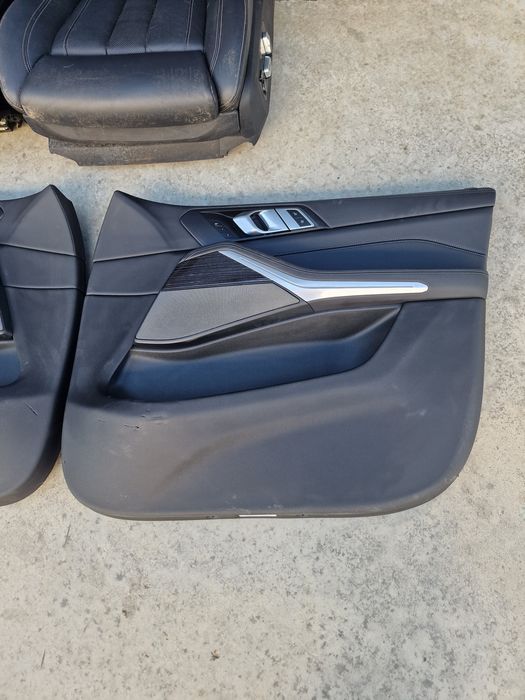 Scaune interior piele neagră bmw x5 g05