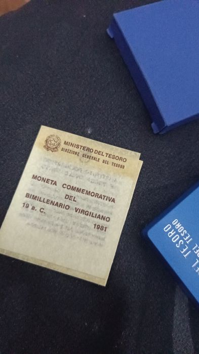 500 lire  Publio Virgilio Marone Bimilenario