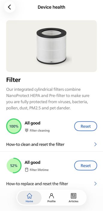Продавам пречиствател за въздух Philips Air Purifier AC0651/10 до 44м2