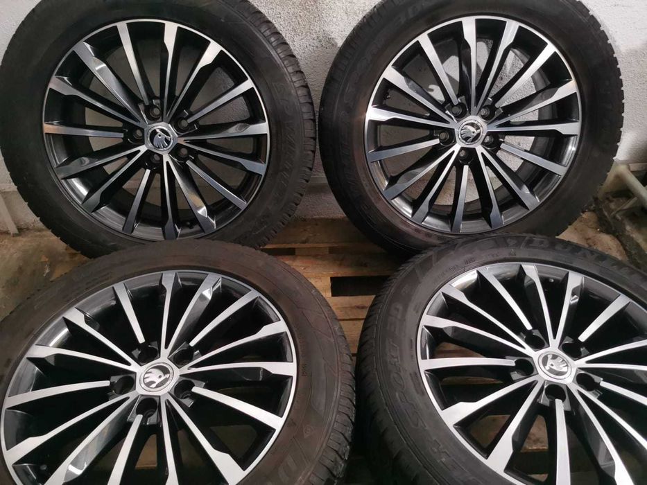 Jante Originale Skoda Kodiaq . R 18 cu anvelope de iarna