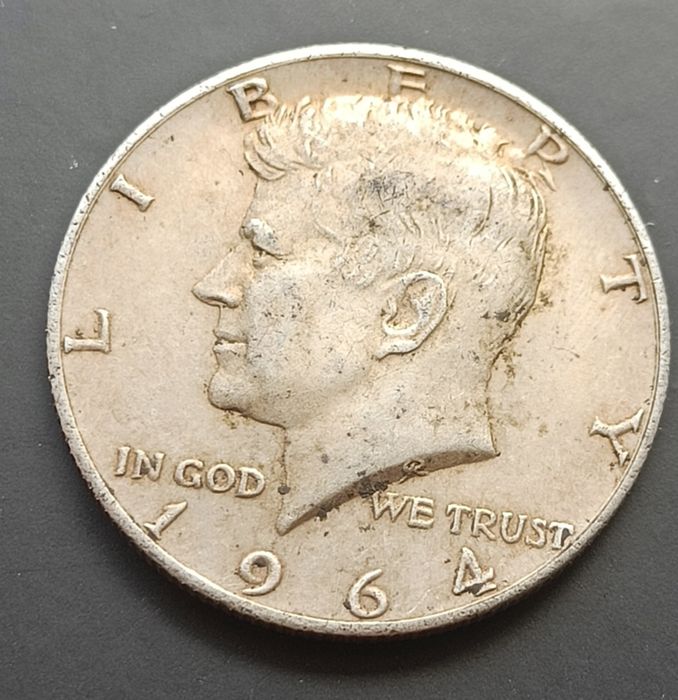 Monede half dolar american 1964