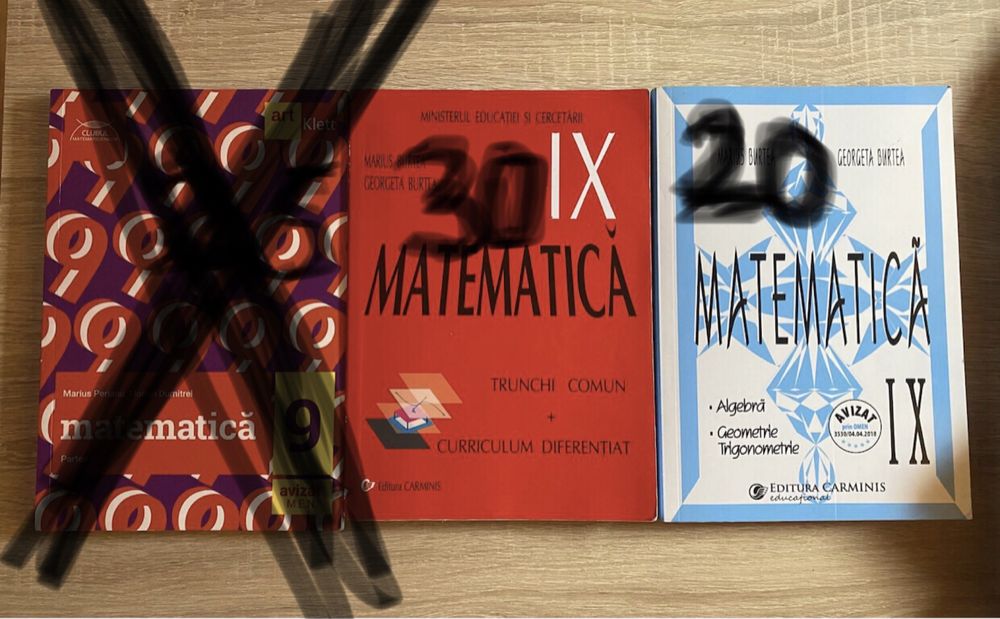 Culegere matematica-clasa 9, a IX, Editura ,Carmitis,Marius,Georgeta BURTEA