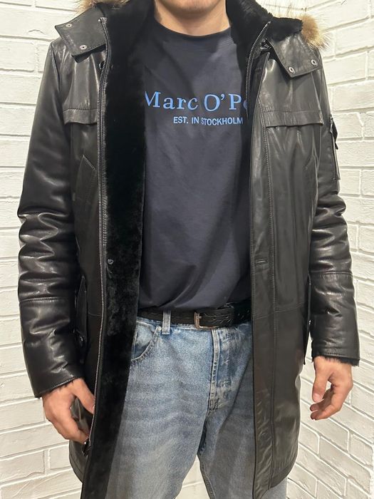 Дубленка кожанная