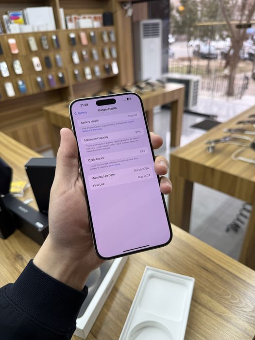 Iphone 15 Pro Max 256/91% naxt nasiya obmen bor