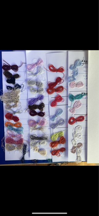 Прежди на шпули за машинно плетене