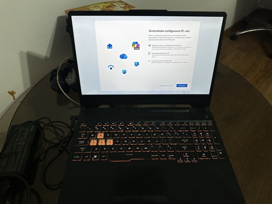 ASUS TUF FX506LI-laptop gaming/i5/GTX1650-BATERIA trebuie schimbata